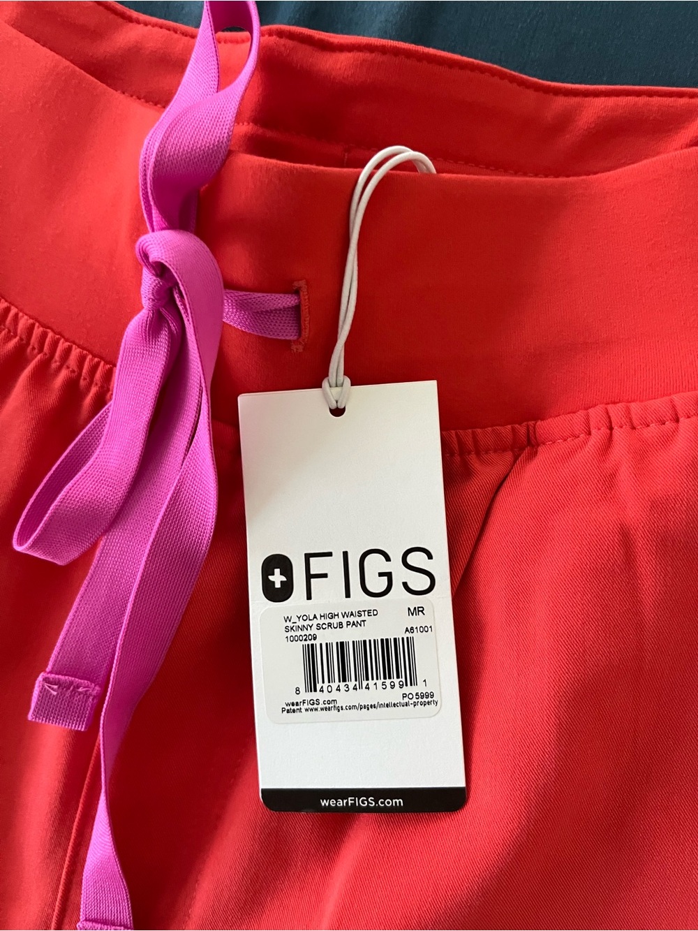 FIGS- Yola High waisted scrub pants in fireside color - Picture 6 of 8